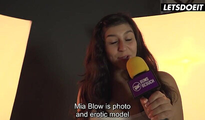 German MILF Mia Blow Fucks Big Dick Fan - LETSDOEIT