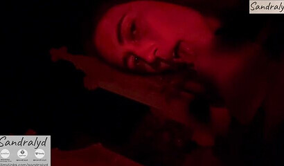 Kreepy brunette chick loves giving hot blowjobs at the cemetary