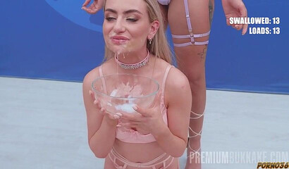 Blonde’s cum cure for anemia relief