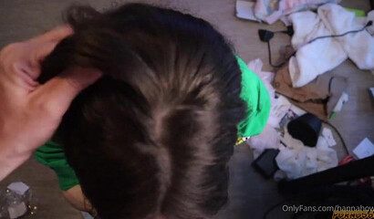 Hanna Owo’s innocent face might suggest this is her first time sucking Dick