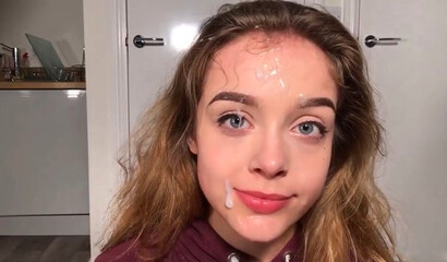 Friend gives her pal a live blowjob tutorial via webcam.