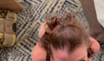 Wife's Wild Blowbang Bukkake Orgy
