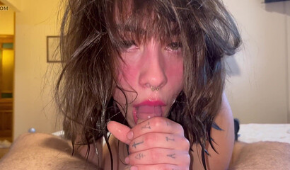 Pornellia's Amateur Deepthroat POV