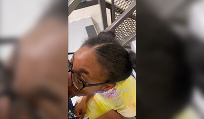 Young Slutmeout9 Has Fun With Stepdad On Bring Your Daughter To Work Day