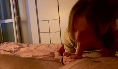 Pornellia's sloppy blowjob instead of a gym workout