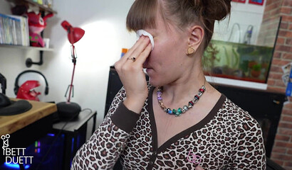 Brunette's Face Gets a Special POV Treatment