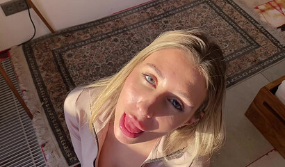 Tory Sweety's Huge Cumshot Blowjob