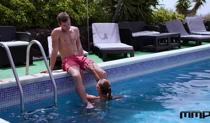 Silvia Dellai's Poolside Pleasure