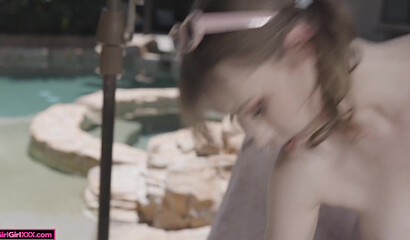 Melody and Demi's Blonde Outdoor Adventure