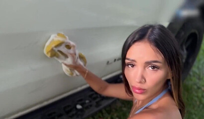 Samy Sun's Car Wash Gets Steamy with a Client