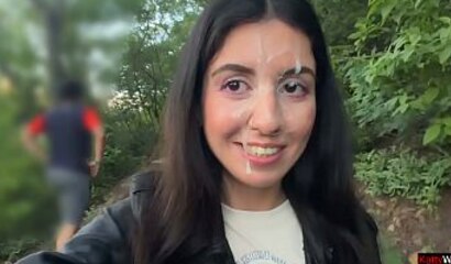 Cutie Takes a Facial on a Forest Hike