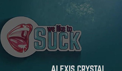 Hot girlfriend Alexis Crystal enjoying oral and vaginal sex wit her boyfriend