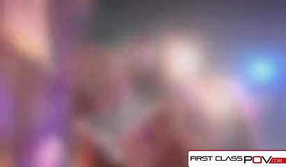 Inked MILF with fake tits Sarah Jessie enjoys stiff boner in POV