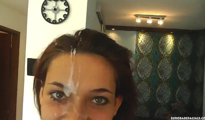 Skinny brunette beauty giving a nice blowjob in amateur POV