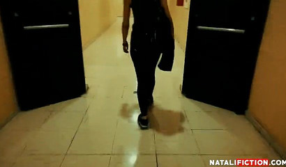 Horny and lusty Natali Fiction enjoys public blowjob more than anything