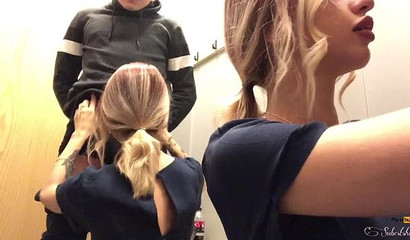 Tattooed and skinny teen Freya Stein gets her mouth drilled hard