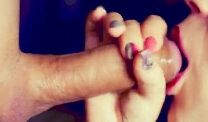 Brunette MILF gets her mouth banged deeply close up