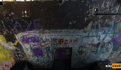 Young girl gets tricked and moth fucked for some money outdoors