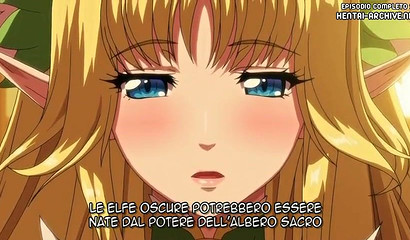 Hentai elf enjoys the taste of fat dick in the woods