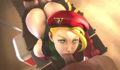 Animated blonde gets her throat fucked hard in POV action