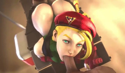 Animated blonde gets her throat fucked hard in POV action