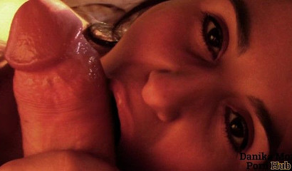 Gentle head turns rough and Danika Mori swallows his load