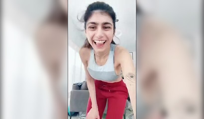 Busty pornstar Mia Khalifa in a wicked and messy compilation