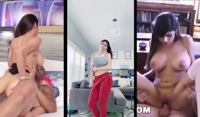 Busty pornstar Mia Khalifa in a wicked and messy compilation