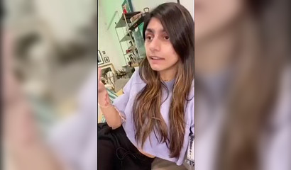 Busty pornstar Mia Khalifa in a wicked and messy compilation