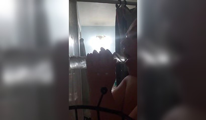 The shower gets steamy as the chubby milf swallows dildos