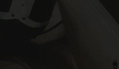 Hard cunt whipping and a dildo choke in BDSM session