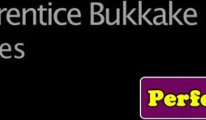 Hot college babe gets involved in hot bukkake action