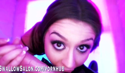 Sensual Latina licking balls and a penis POV