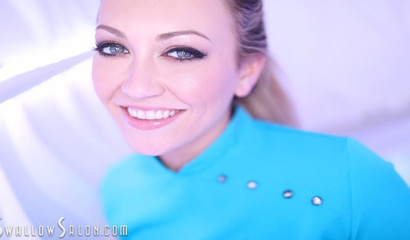 Big dick mesmerizes Adira Allure as she swallows every drop