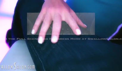 Pov blowjob by a blonde babe with a deep throat