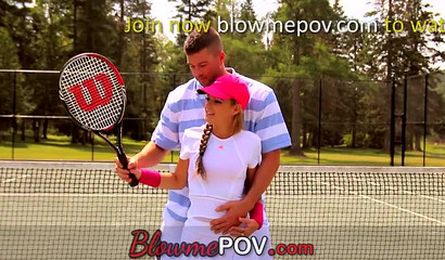 Three teens give it their best when giving sensual head