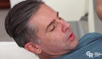 Teen slut shamelessly gives a rimjob and gets banged hard