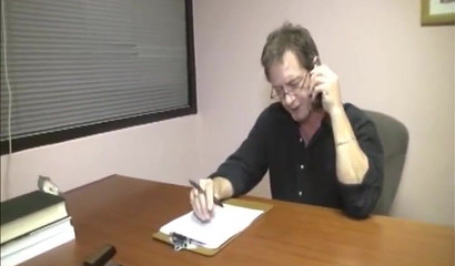 Nasty granny knows how to work her mouth while blowing