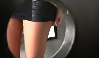 Slutty Blonde Hottie Darcy Tyler Sucking Big Glory Hole Dick