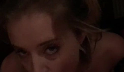 Saucy Haley Reed feeds herself with a cock & jizz in the dark