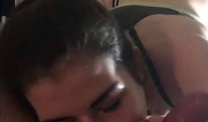 Hot teen loves to lick cum after her gym session