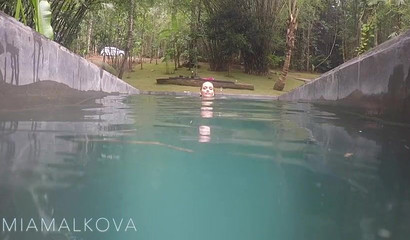 Hot Blonde Outdoor Facial in Brazil