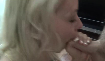 Stunning Blonde Teen Marsha May Deepthroating A Huge Cock