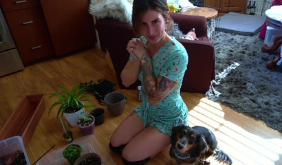 She is gratefull that a cock was given to her for a blowjob