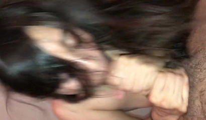 Hot Latina sucks him dry and swallows everything that leaked