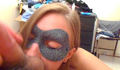 Hunk has petite blonde stunner gagging on his tool