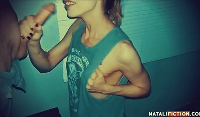 Amateur GF Gives Sloppy BJ with Cumshot