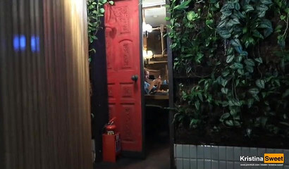 Public Table Blowjob