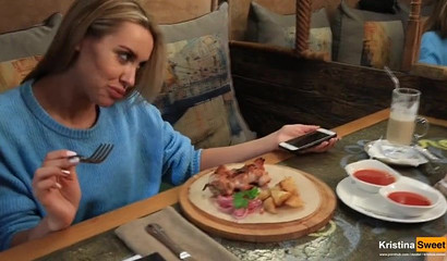 Public Table Blowjob