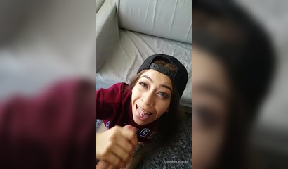 Young Kawaii Girl adores a fat pecker in her mouth